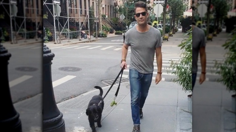 Nate Berkus walking dog Tucker