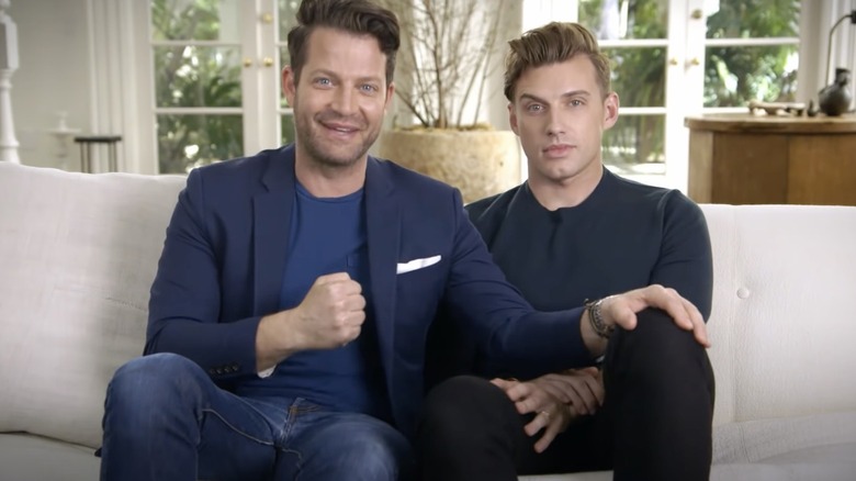 Nate Berkus, Jeremiah Brent on set