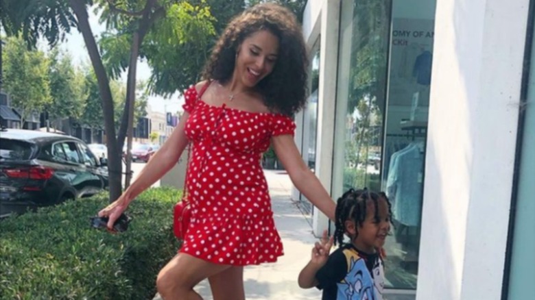 Brittany Bell and her son with Nick Cannon