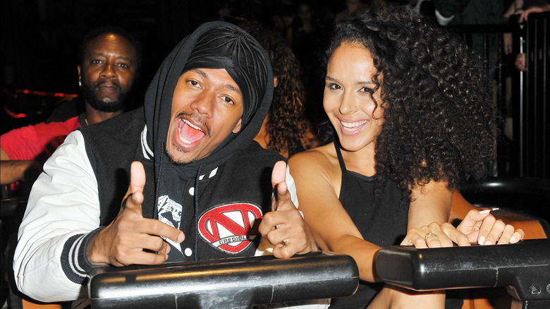 Nick Cannon and Brittany Bell at an event 