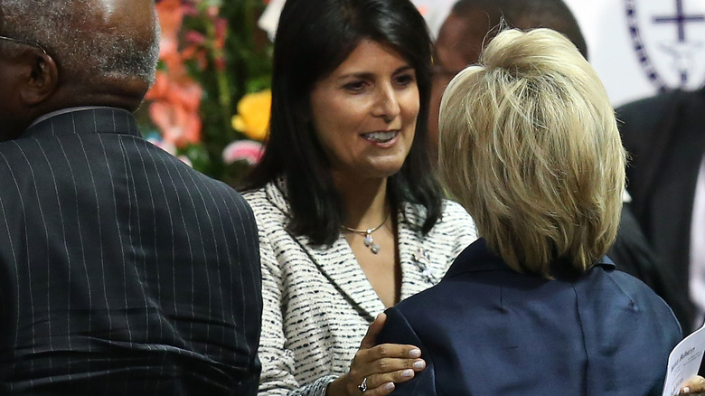 Nikki Haley meeting with Hillary Clinton