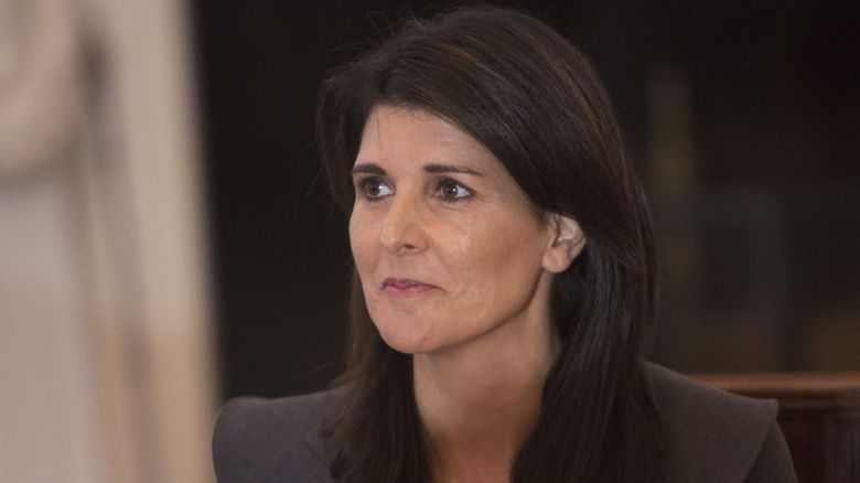 Nikki Haley listening