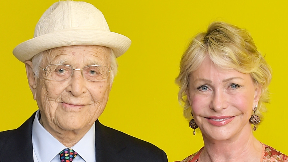 Norman Lear and Lyn Davis Lear smiling