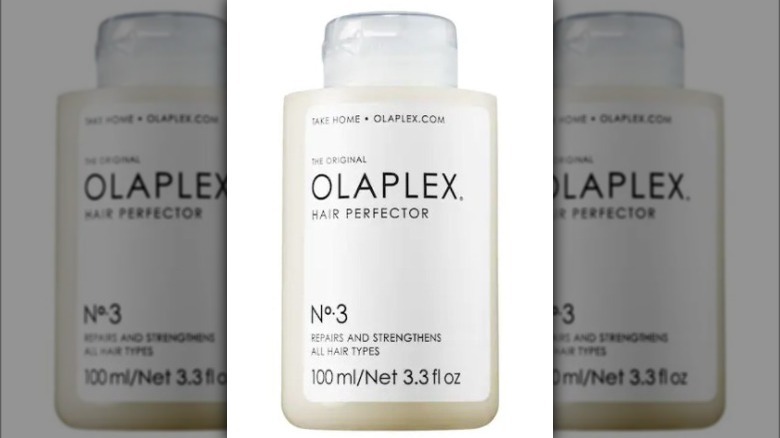 A bottle of Olaplex No. 3