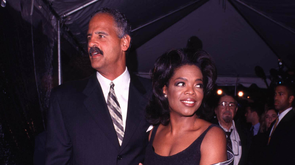 Stedman, Oprah looking off into space