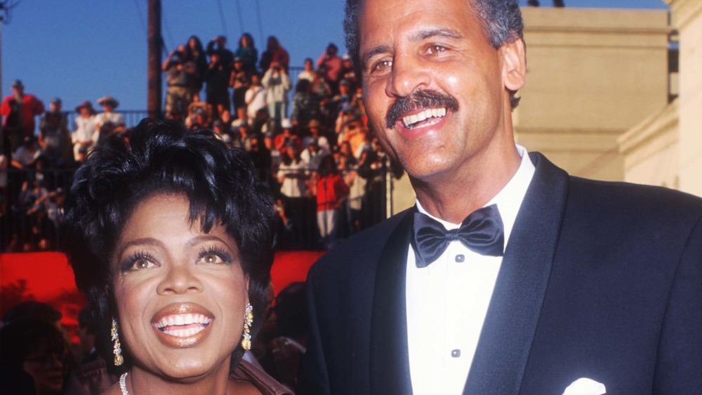 Oprah Winfrey, Stedman Graham smiling