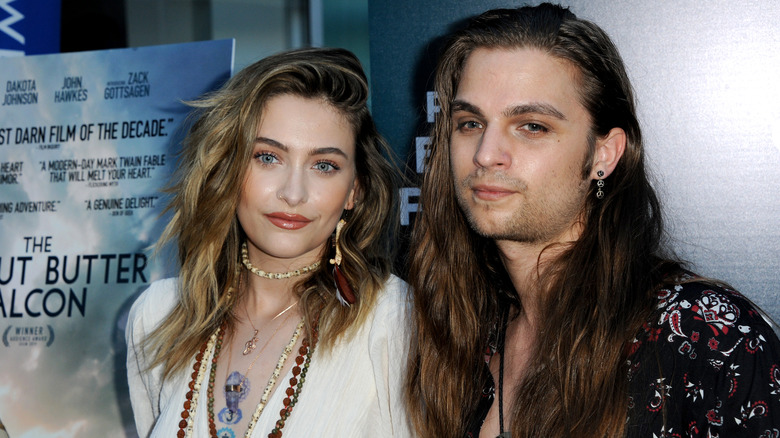 Paris Jackson and Gabriel Glenn on the red carpet