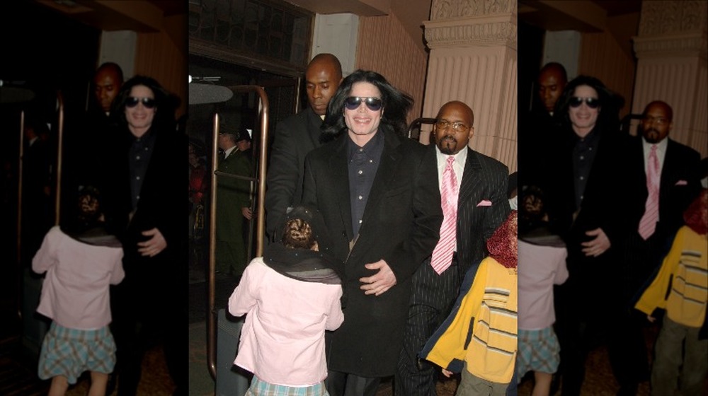 Paris and Prince Jackson as children with Michael Jackson