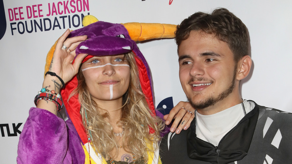 Paris and Prince Jackson at a foundation event