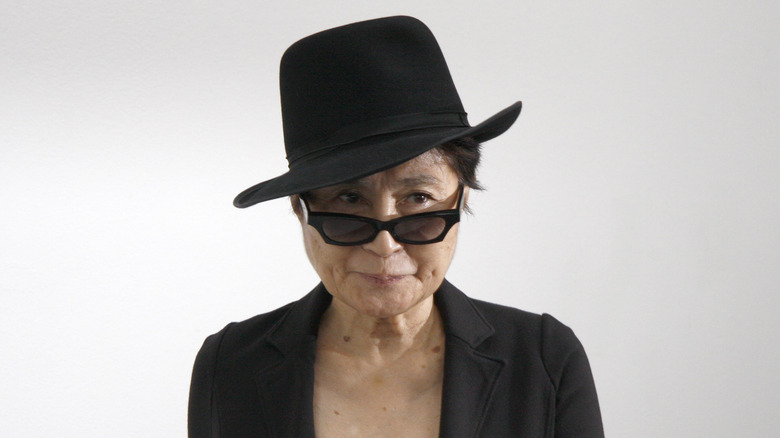 Yoko Ono attending an event