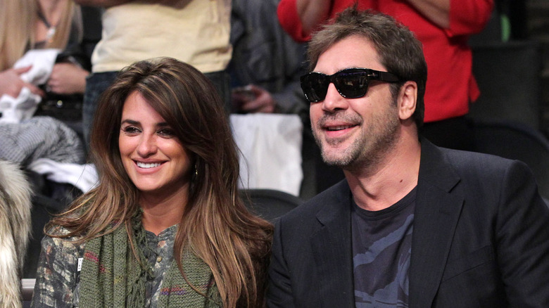 Penélope Cruz and Javier Bardem attending an event