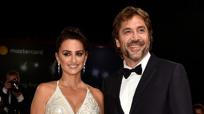 Penélope Cruz and Javier Bardem smiling