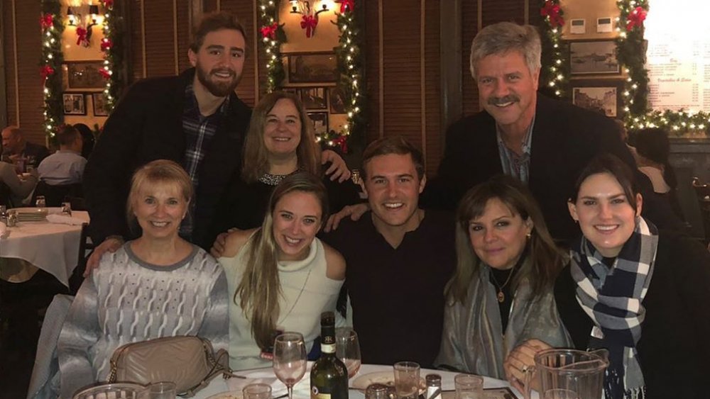 Peter Weber, Peter Weber's producer Julie LaPlaca, and their familiies