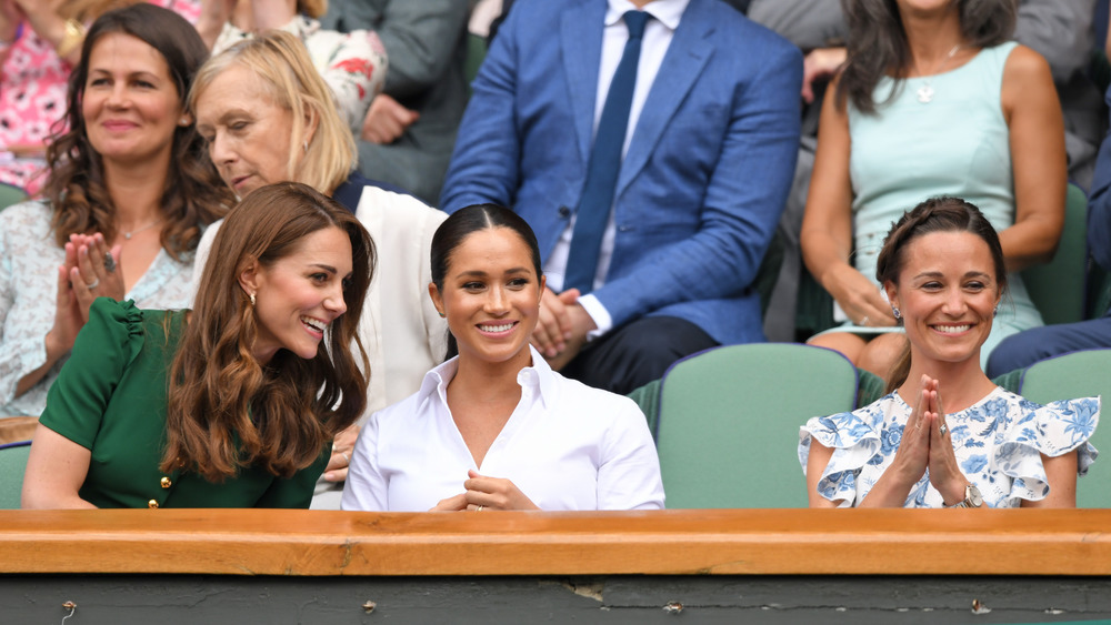 Pippa Middleton, Kate Middleton, and Meghan Markle Wimbledon