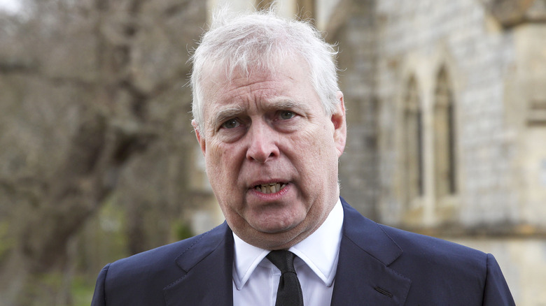 Prince Andrew speaking