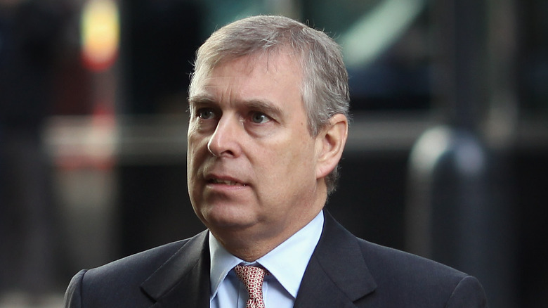 Prince Andrew wearing suit