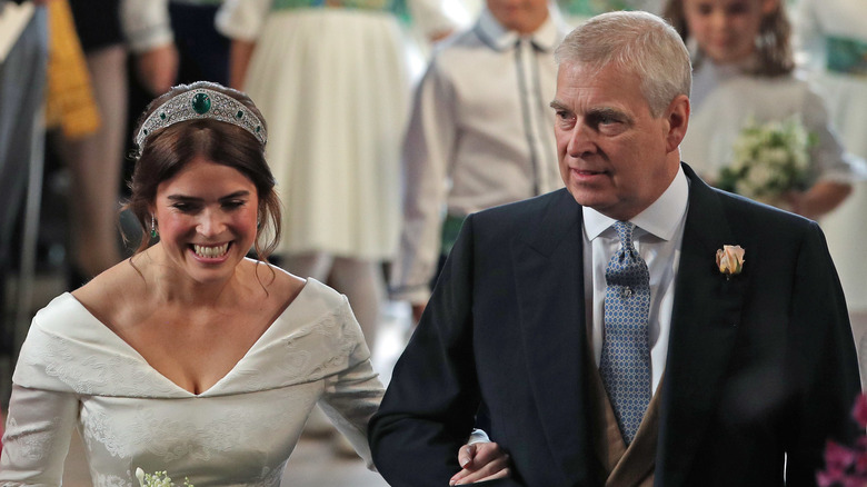 Prince Andrew and Princess Eugenie