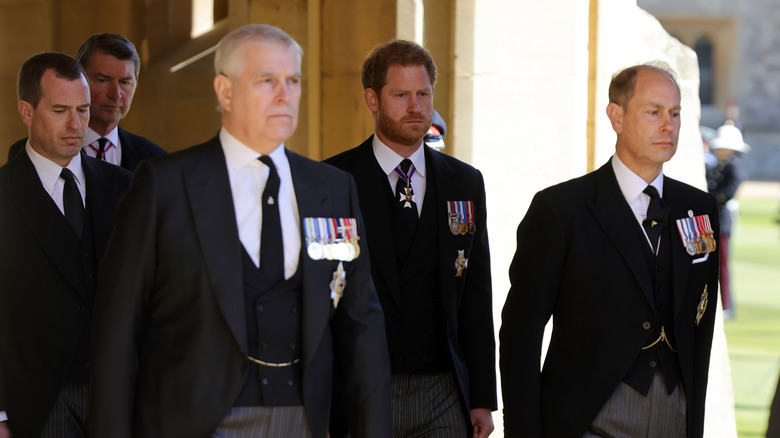 Prince Andrew, Prince Harry, and Prince Edward