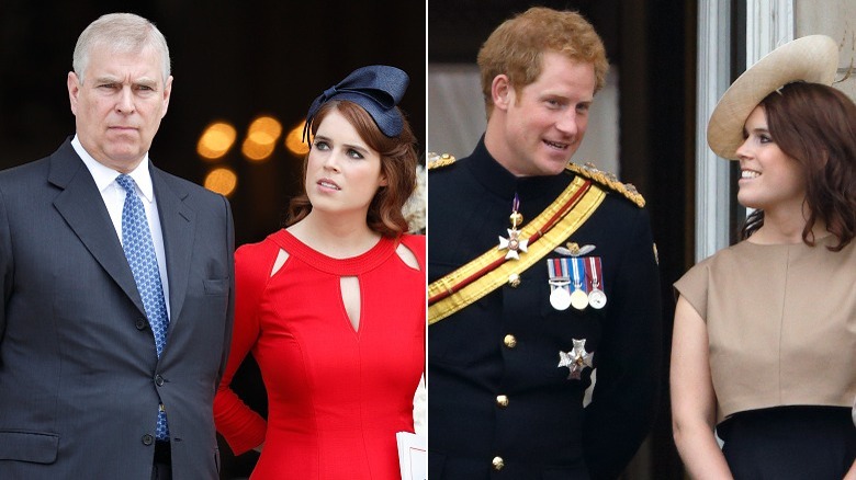 Prince Andrew and Princess Eugenie, Prince Harry and Princess Eugenie