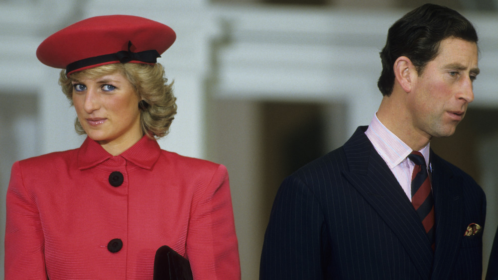 Princess Diana and Prince Charles keeping their distance 