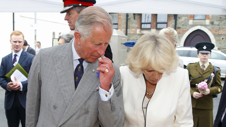 Prince Charles eating 