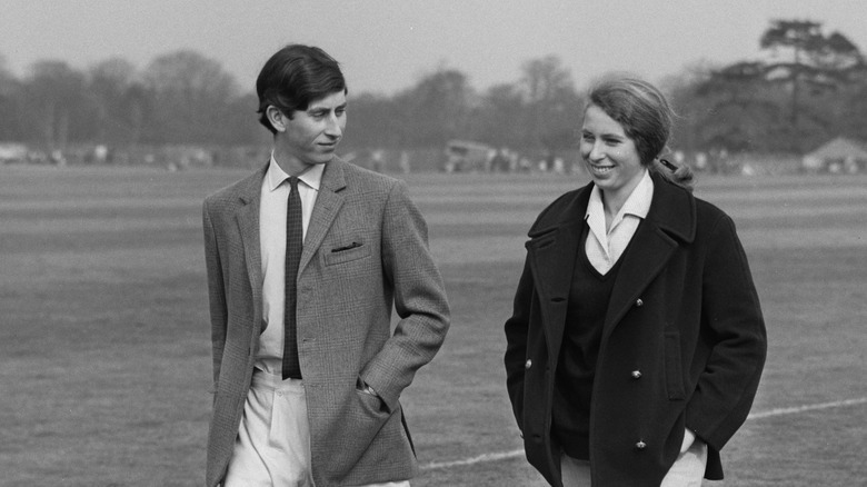 King Charles, Princess Anne as young adults  