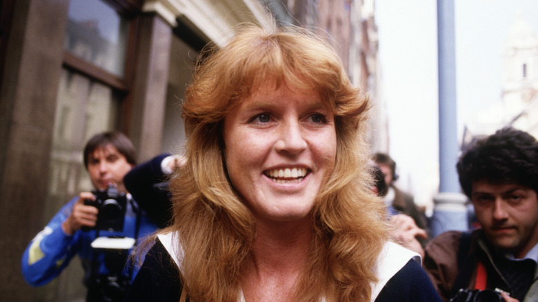 Young Sarah Ferguson smiling 