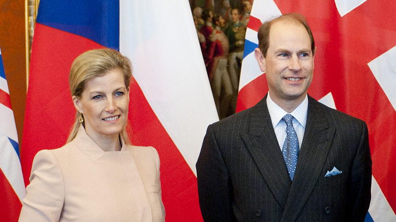 Prince Edward and Sophie at an event  