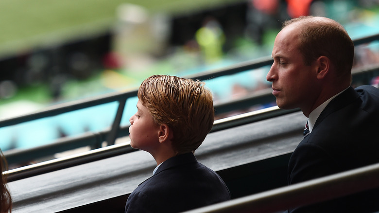 Prince George with his dad 