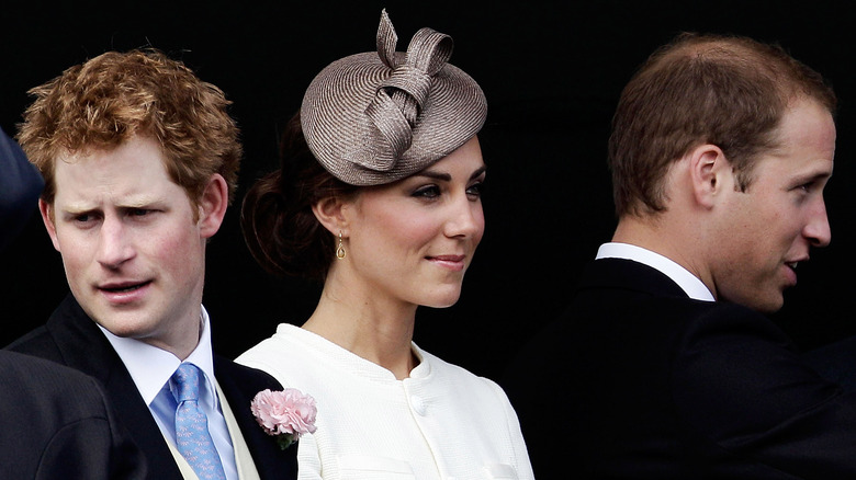 Prince Harry, Kate Middleton, and Prince Harry at a royal event