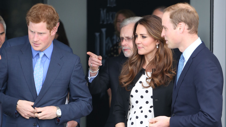 Prince Harry with Kate Middleton and Prince Harry