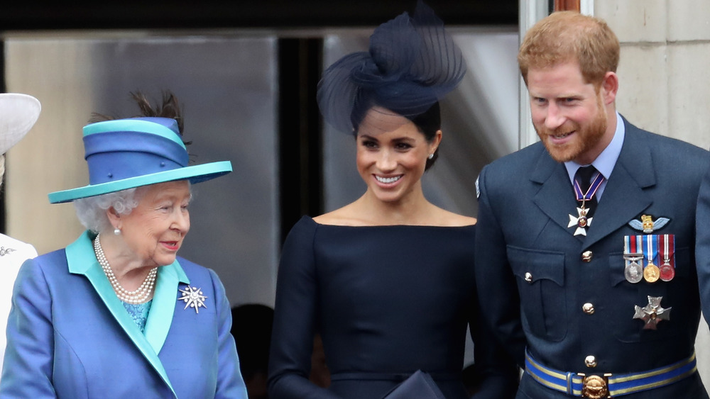 Prince Harry and Queen Elizabeth 