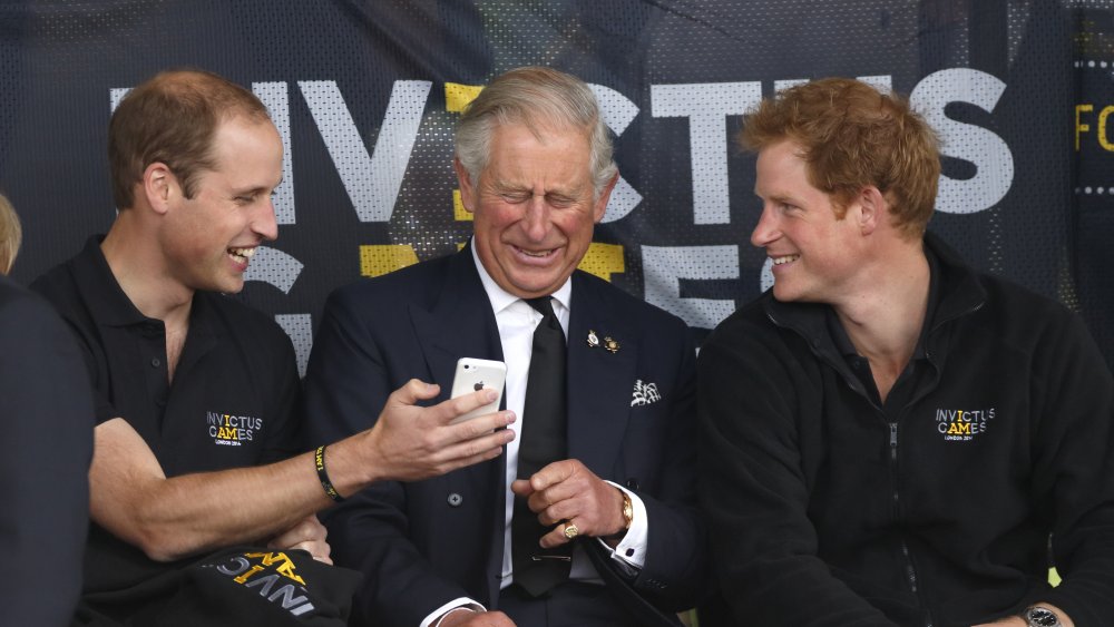 Prince William, Prince Harry, and Prince Charles