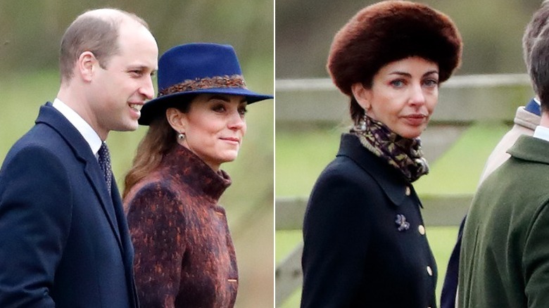 Split image of Princess Catherine & Prince William & Rose Hanbury