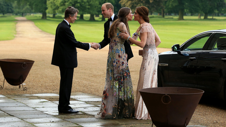 Marquess of Cholmondeley & Rose Hanbury greeting the Prince & Princess of Wales