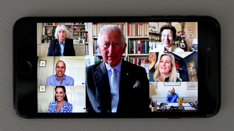 The royal family at a virtual event 