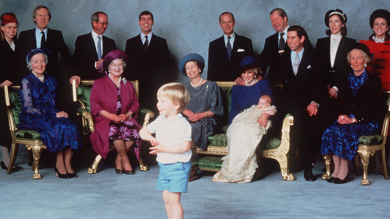 Harry's christening royal family photo