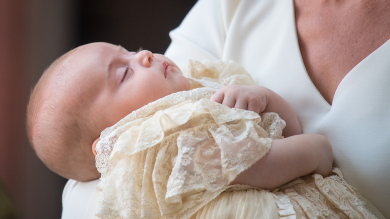 Prince Louis at his christening