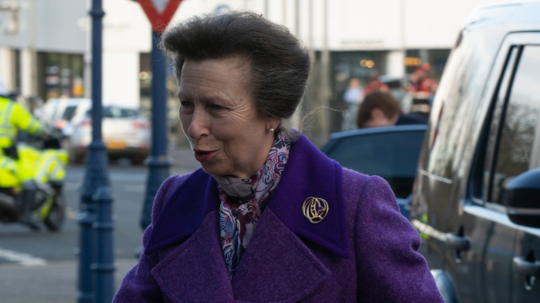 Princess Anne on the street