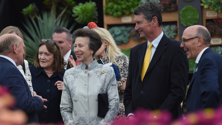 Princess Anne, Timothy Laurence at flower show