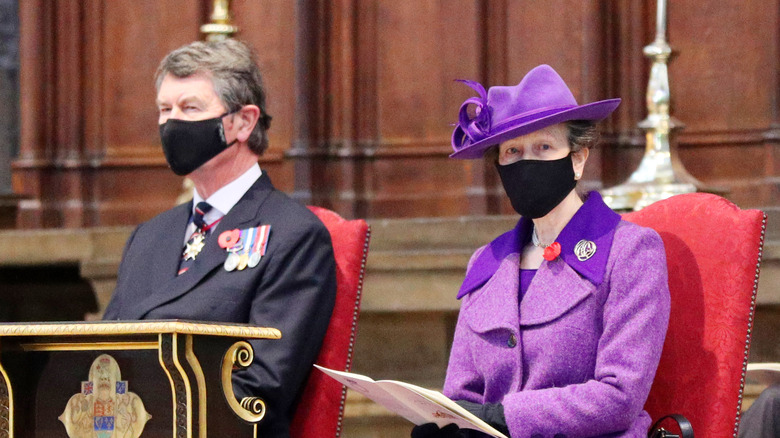 Princess Anne, Timothy Laurence seated