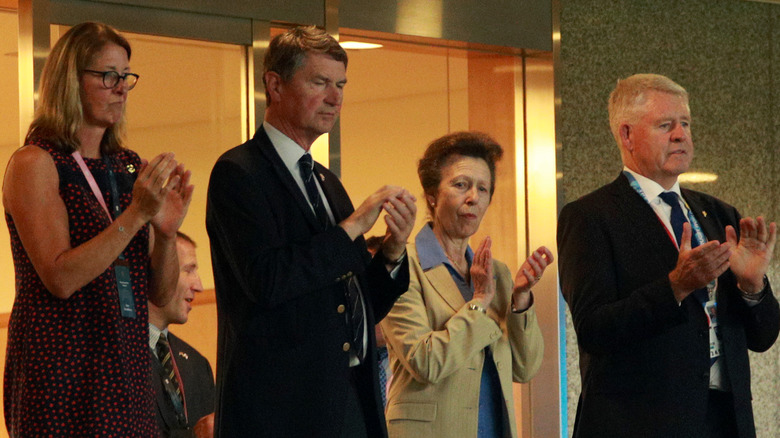 Timothy Laurence, Princess Anne at Rugby match