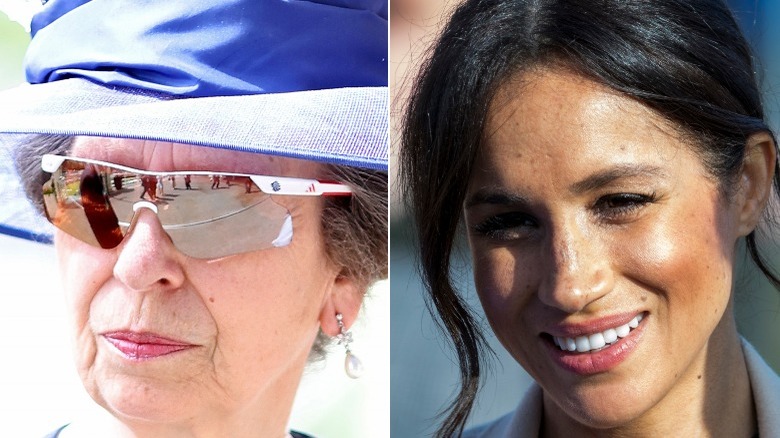 Princess Anne and Meghan Markle at events  