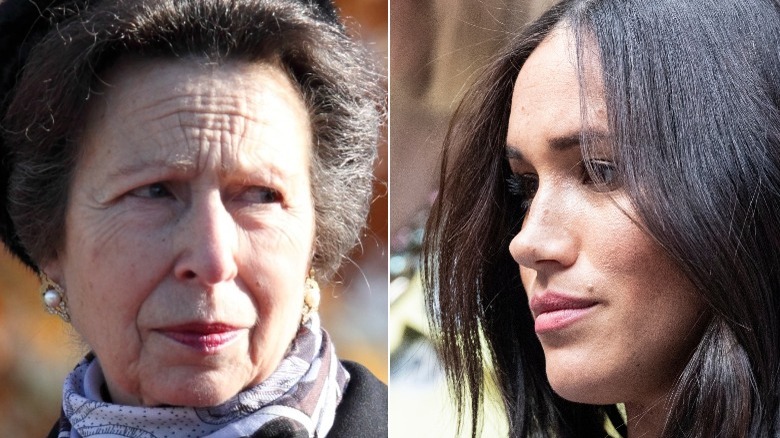 Princess Anne and Meghan Markle at events 