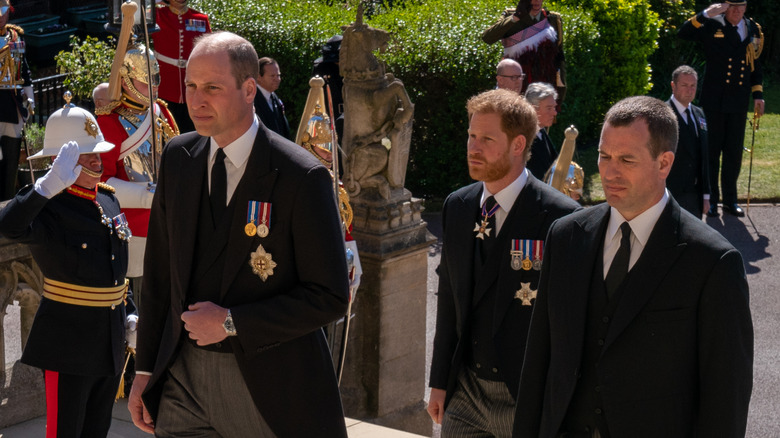 Royals William, Harry and Peter