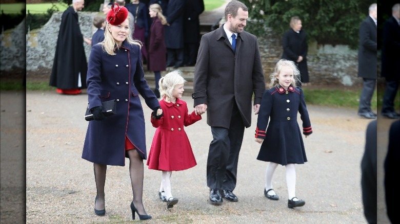 Peter Phillips and his family