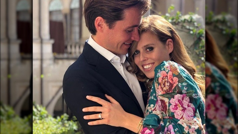 Engagement picture of Princess Beatrice's fiance