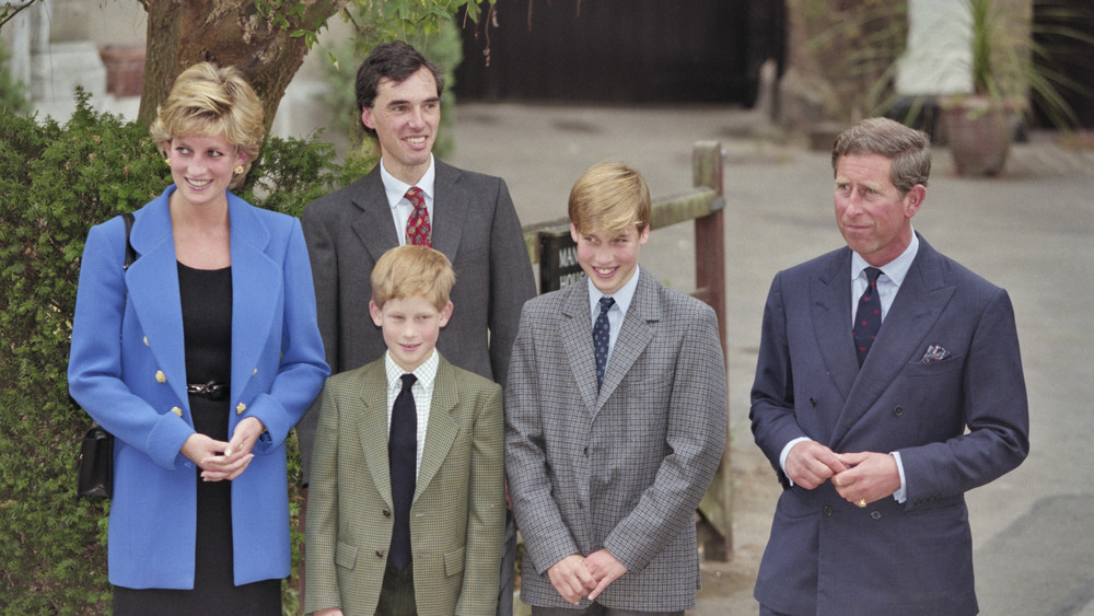 Princess Diana with her family