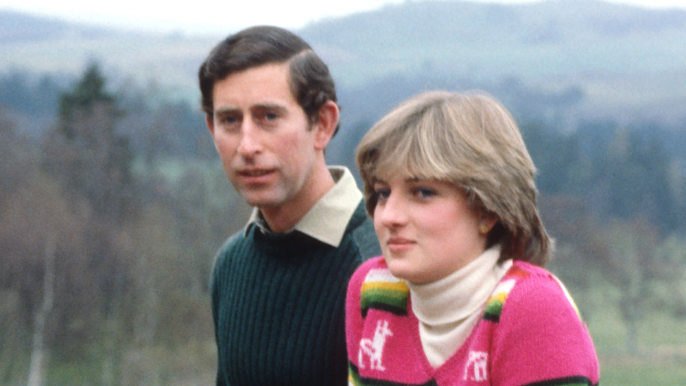 A young Prince Charles and Princess Diana