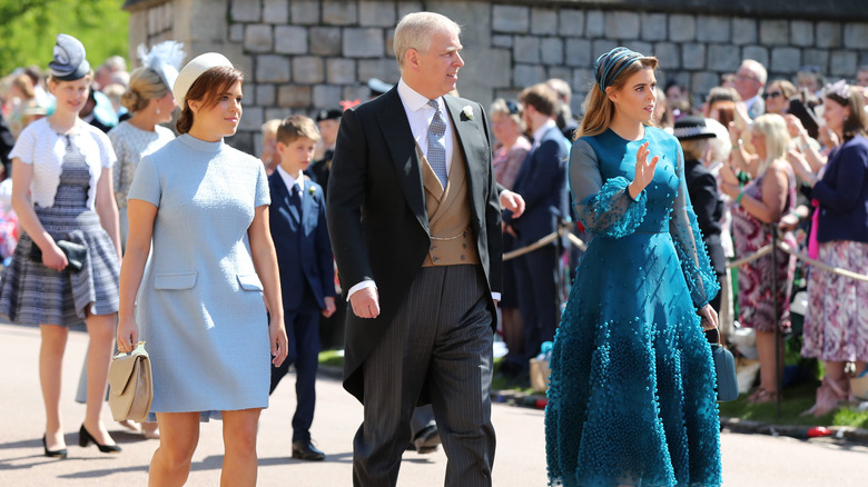 Princesses Eugenie, Beatrice, Prince Andrew